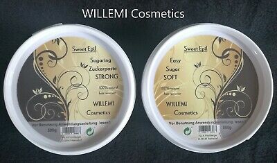 Willemi Sugaring-set 500g Zuckerpaste Strong + 500g Easy Sugar Soft / Enthaarung