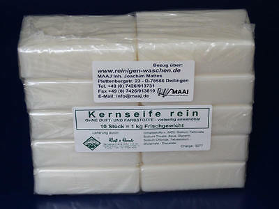 10x Kernseife Rein Seife Pure Soap Jabon Sapone Edta-palmÖl-frei Made In Germany